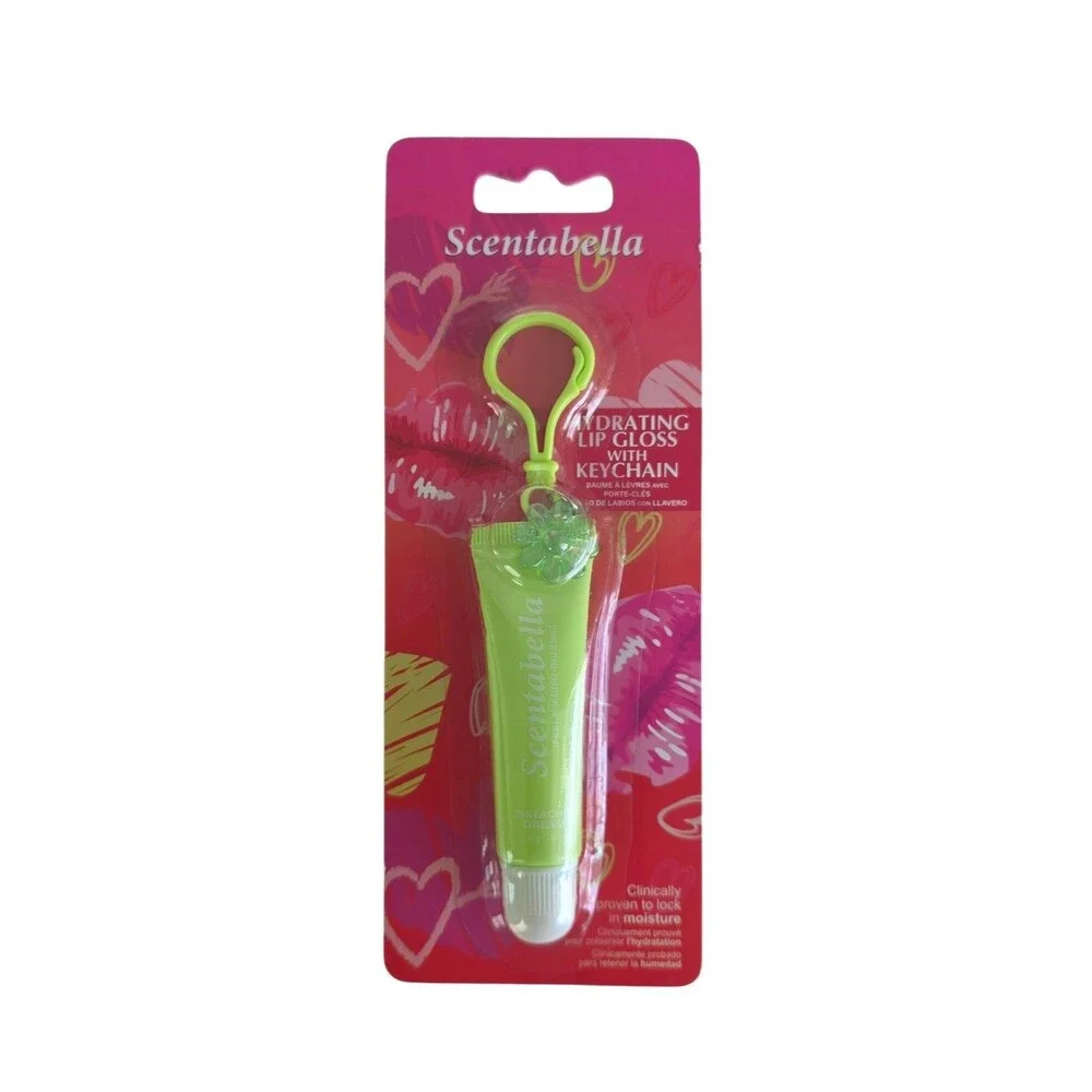 Scentabella Hydrating Lip Gloss With Key Chain ~Lot Of 4
